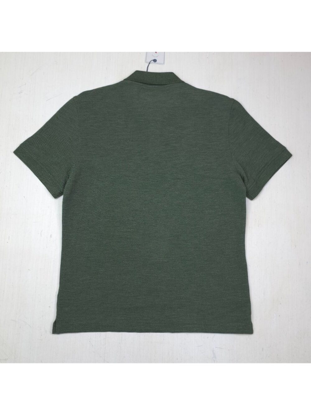 Untuckit Mens Green Long Sleeve Polo Shirt Medium Cotton Blend - Picture 3 of 7